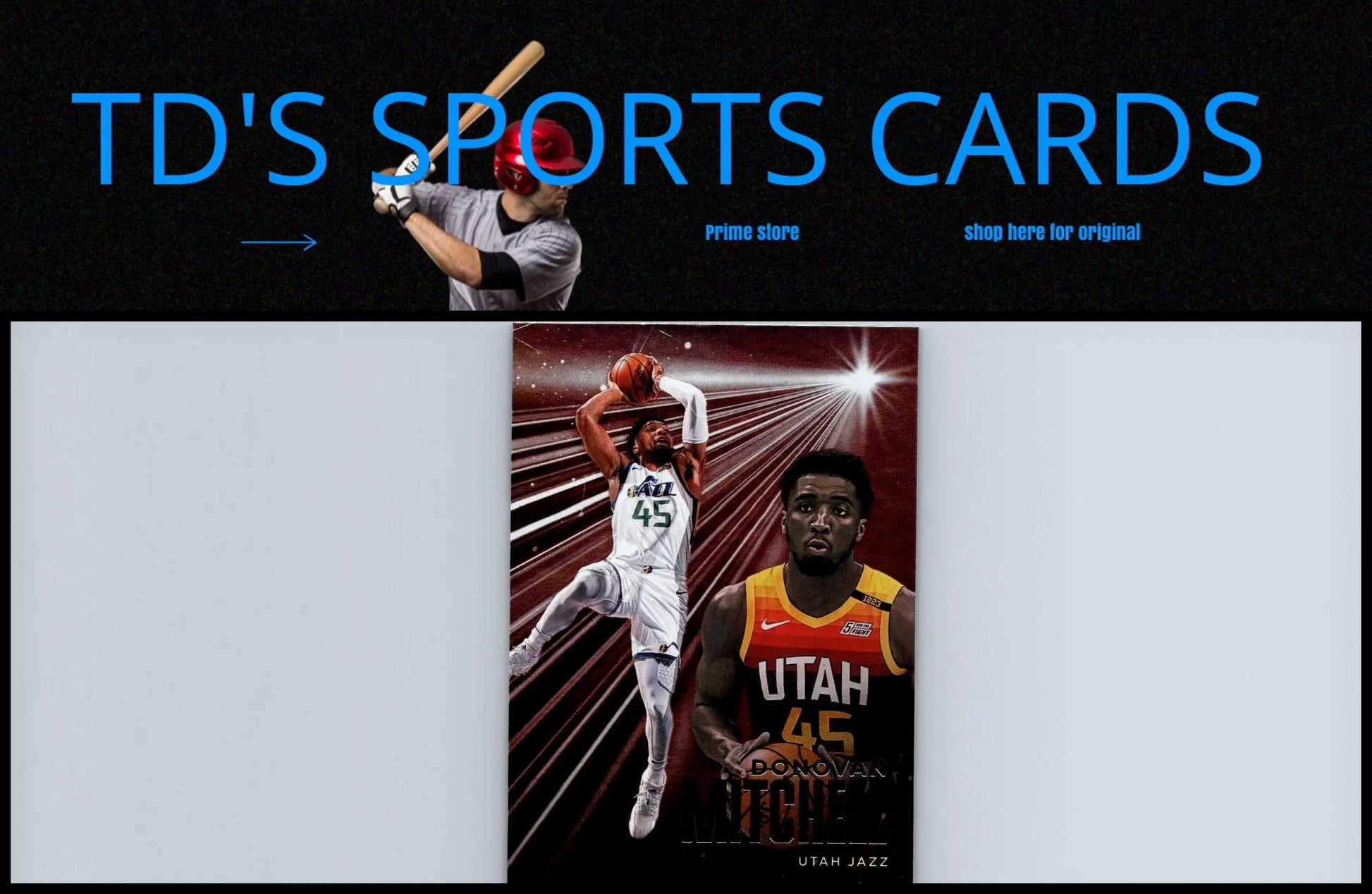 Donovan Mitchell Asia basketball card from 2020-21 Panini Chronicles #235 collectible set