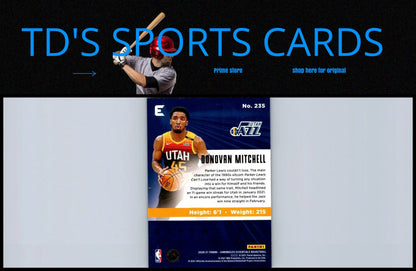 Donovan Mitchell basketball card from 2020-21 Panini Chronicles Asia #235