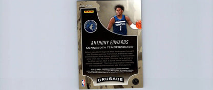 Anthony Edwards basketball card from 2020-21 Panini Chronicles #528 trading cards