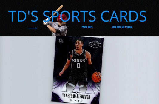 Tyrese Haliburton basketball card from 2020-21 Panini Chronicles trading cards collection