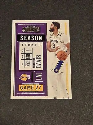 Anthony Davis basketball card from Panini Contenders 2020-21 product