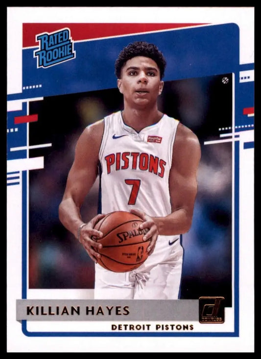 2020-21 Panini Donruss Rookie Killian Hayes #204 Detroit Pistons Basketball Card - Basketball Card