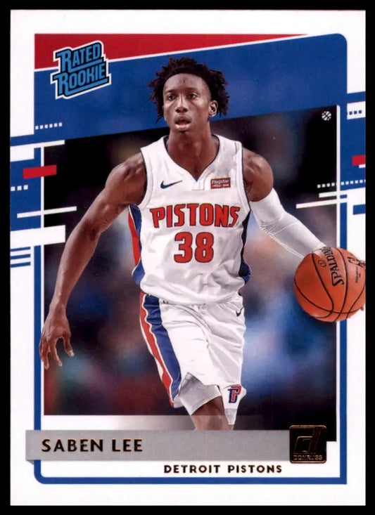2020-21 Panini Donruss Saben Lee #221 Rookie Detroit Pistons Basketball Card NBA - Basketball Card