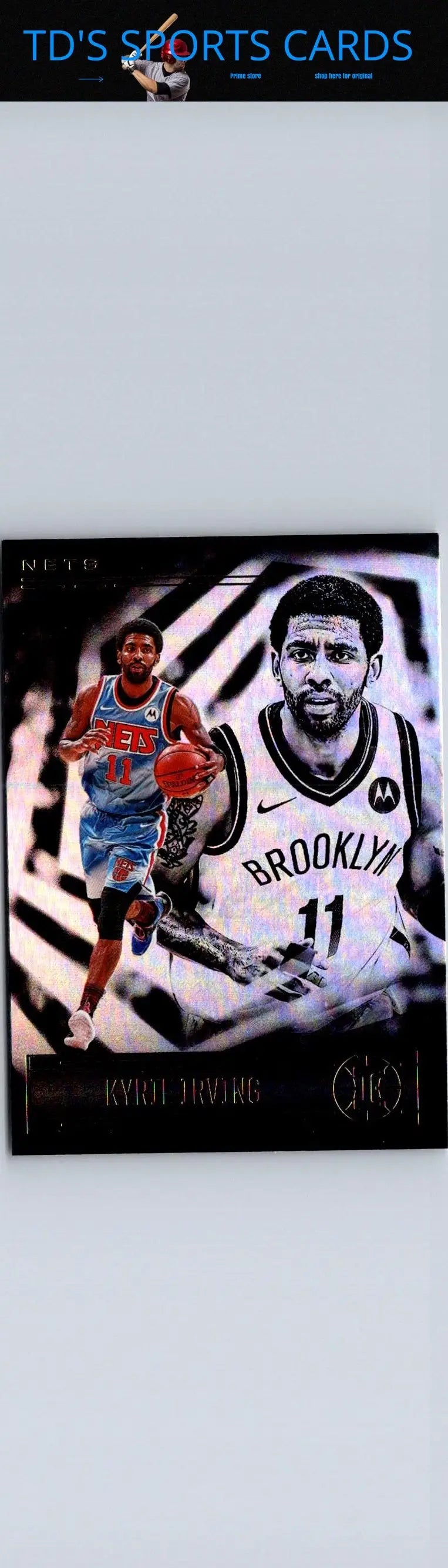 Kyrie Irving basketball card from 2020-21 Panini Illusions product collection