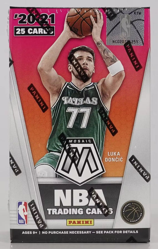 2020-21 Panini Mosaic Basketball Cereal Box with Reactive Red Parallels