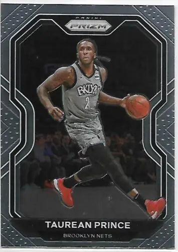 Taurean Prince basketball card 2020-21 Panini Prizm with original gloss, NM-MT Nets