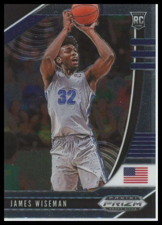 2020-21 Panini Prizm Draft Picks James Wiseman #42 Rookie Basketball Card NBA - Basketball Card