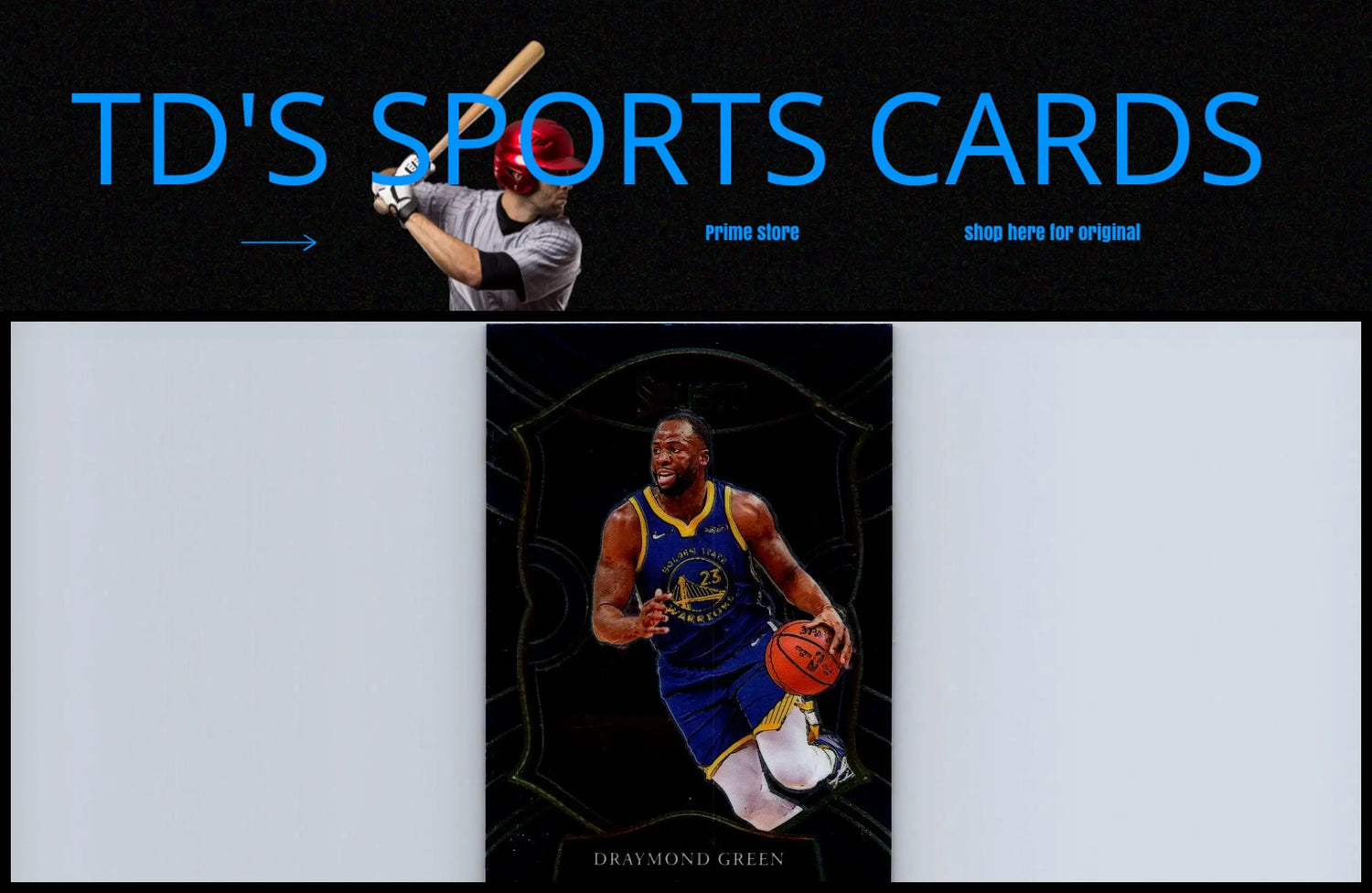 Draymond Green basketball card from 2020-21 Panini Select #44 Draymond Green Blue