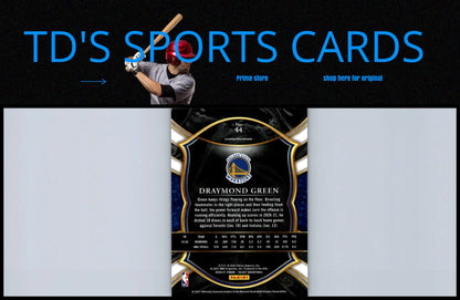 Draymond Green basketball card from 2020-21 Panini Select #44 Draymond Green Blue