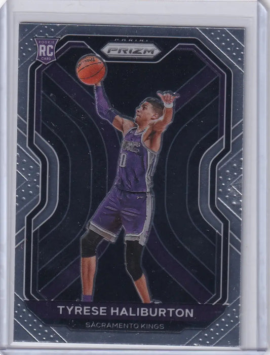 2020-21 Prizm Tyrese Haliburton rookie card Sacramento Kings basketball collectible