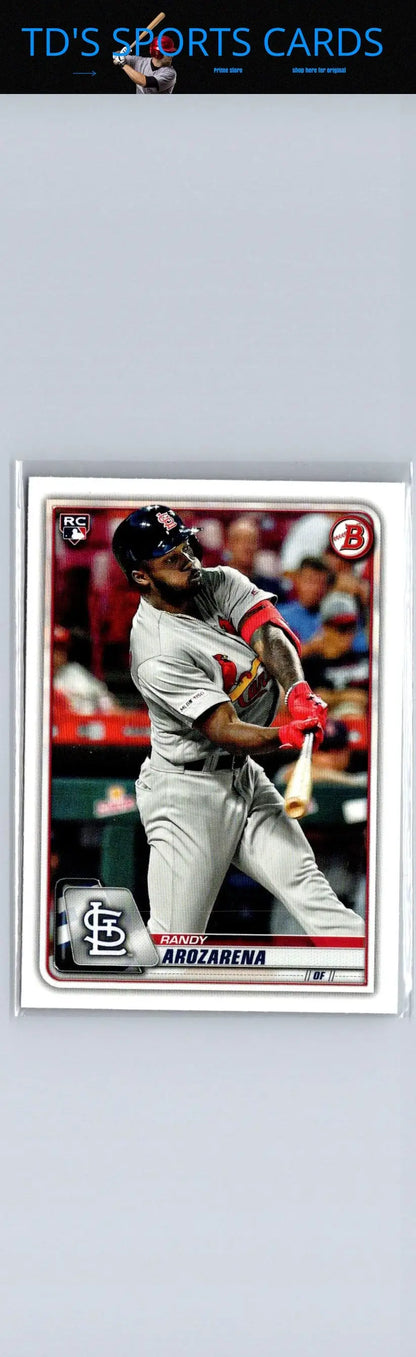 Baseball card of Randy Arozarena from 2020 Bowman #24 for sports trading collectibles