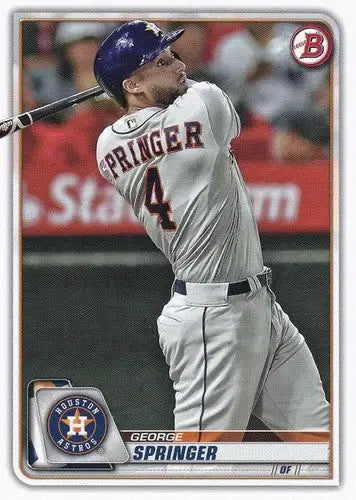2020 Bowman #41 George Springer NM-MT Astros ID:27703 - Trading Cards