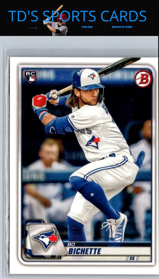 2020 Bowman Bo Bichette baseball card displayed in product listing