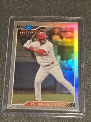 Elehuris Montero Chrome Prospects Refractor baseball card 2020 Bowman Heritage