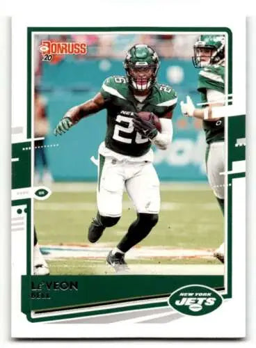 LeVeon Bell 2020 Donruss New York Jets Football Card with original gloss features