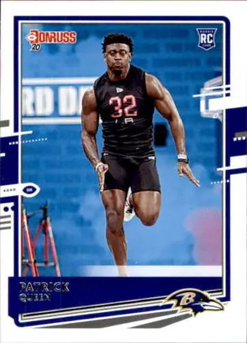 2020 Donruss #268 Patrick Queen NM-MT Ravens football card with original gloss finish