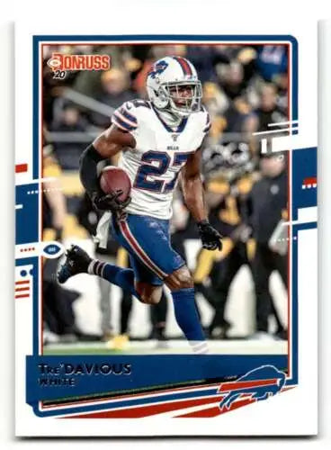 Tre’Davious White Buffalo Bills football card with original gloss from 2020 Donruss