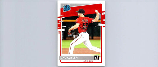 Zac Gallen baseball card from 2020 Donruss #54 Gallen Independence Day series
