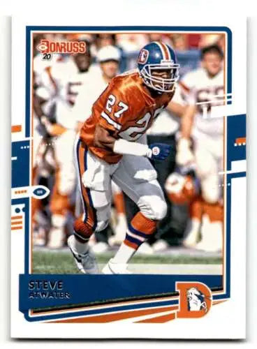 Steve Atwater Denver Broncos football card with original gloss in great condition