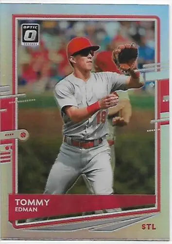 Tommy Edman 2020 Donruss Optic Holo #191 baseball card original gloss NM-MT Cardinals