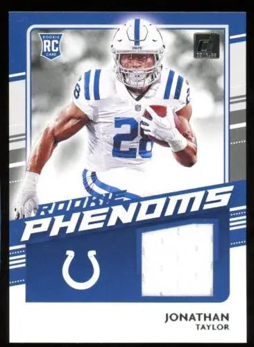 Jonathan Taylor 2020 Donruss Rookie Phenom Jerseys card in NM-MT condition