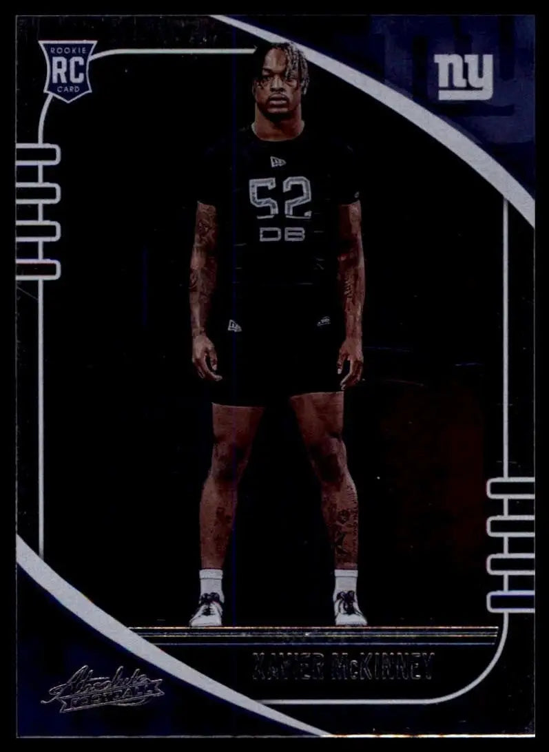 2020 Panini Absolute Rookie Xavier McKinney #198 New York Giants Football Card - Football Card