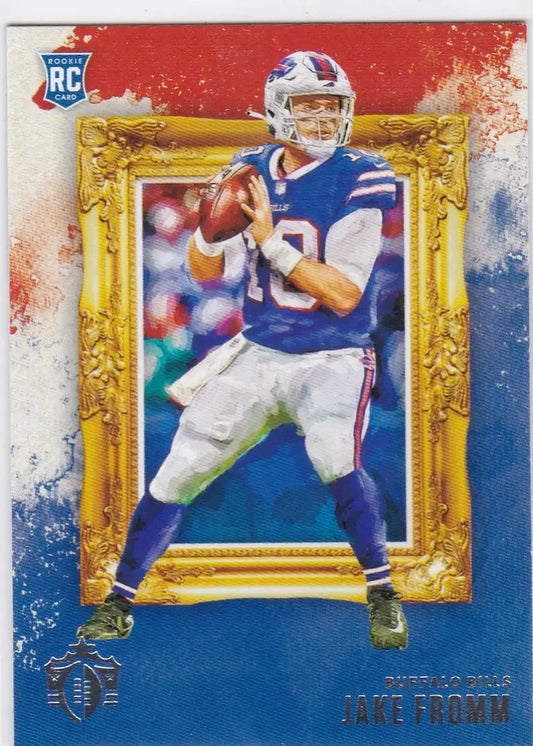 Football player trading card of Jake Fromm in Blue and White, Panini Chronicles Gridiron