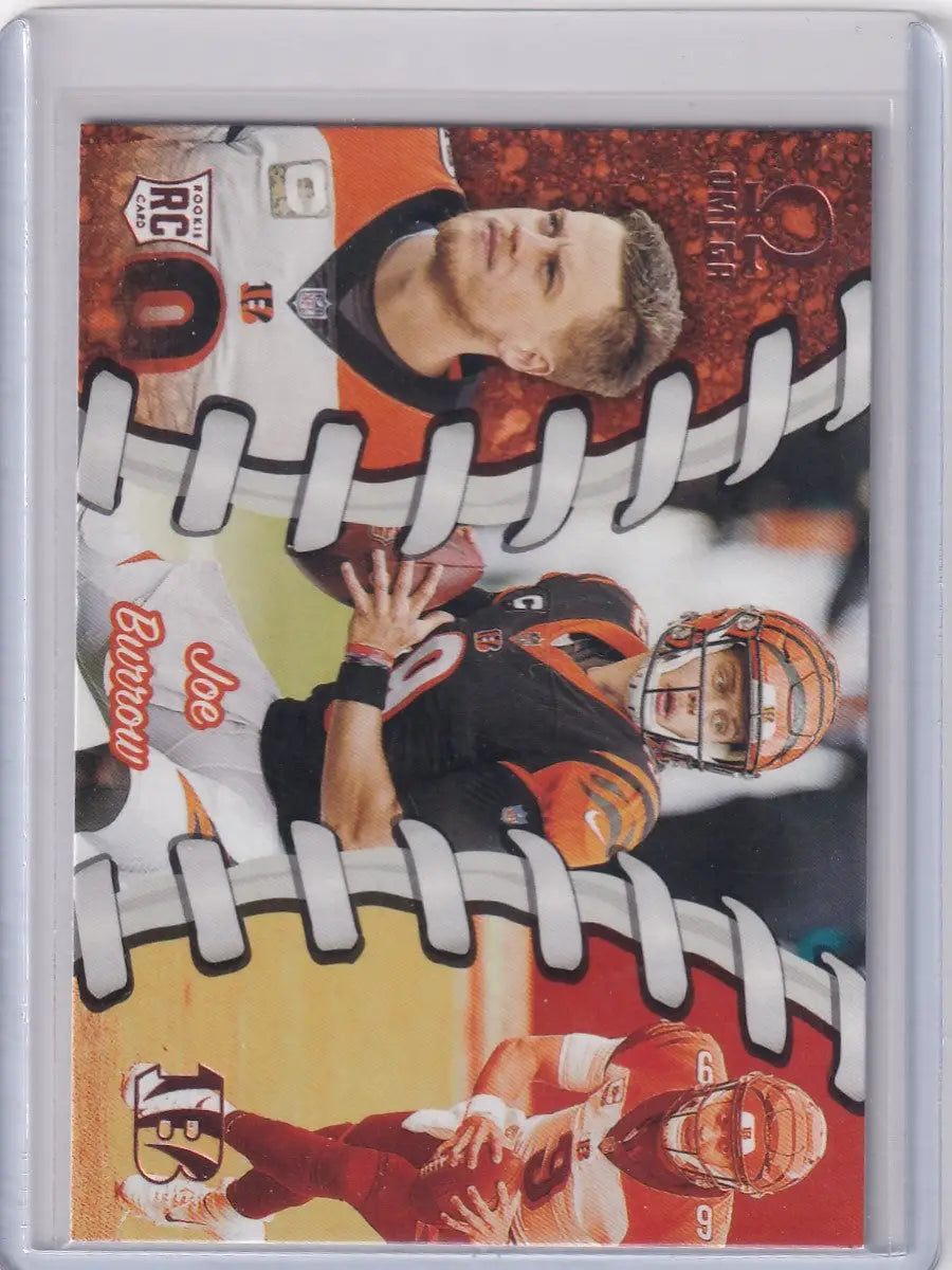 Joe Burrow Cincinnati Bengals trading card in protective case from Panini Chronicles
