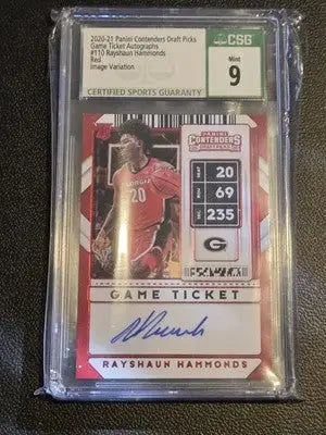 Autographed basketball card featuring Rayshaun Hammonds from Panini Contenders Draft Picks