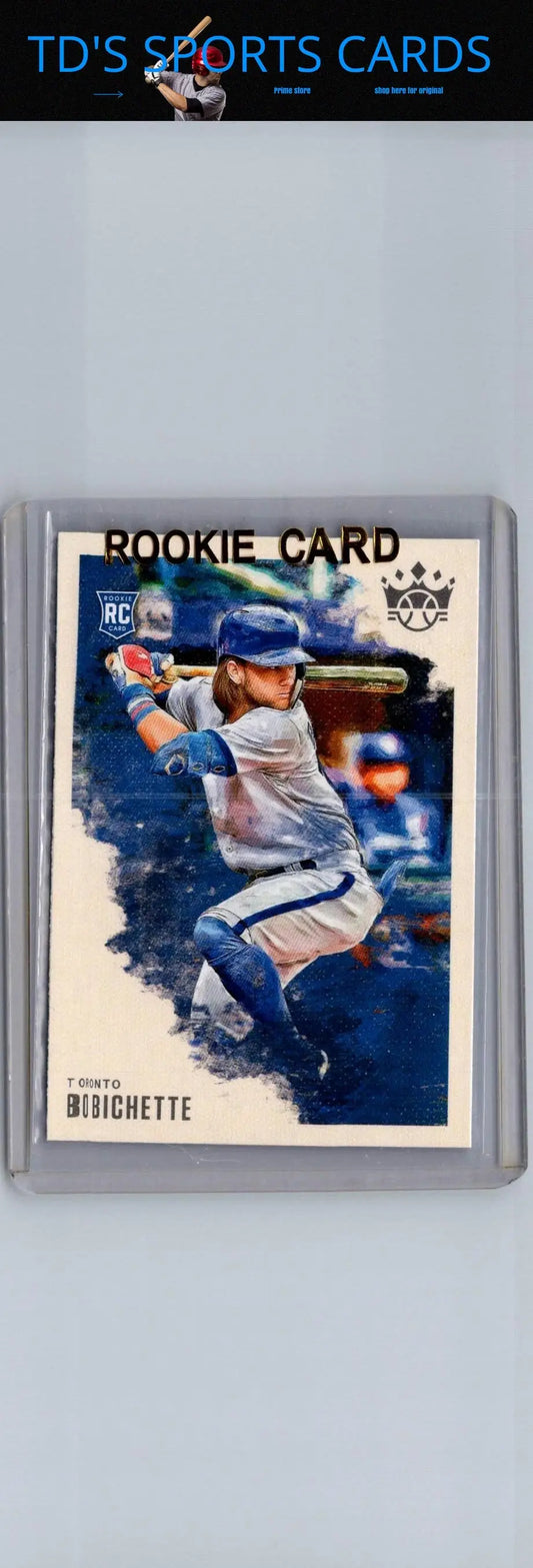 Bo Bichette rookie card from 2020 Panini Diamond Kings featuring Panini Diamond Kings design