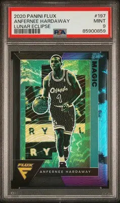Graded Panini Flux Anfernee Hardaway basketball card from 2020 Lunar Eclipse PSA 9