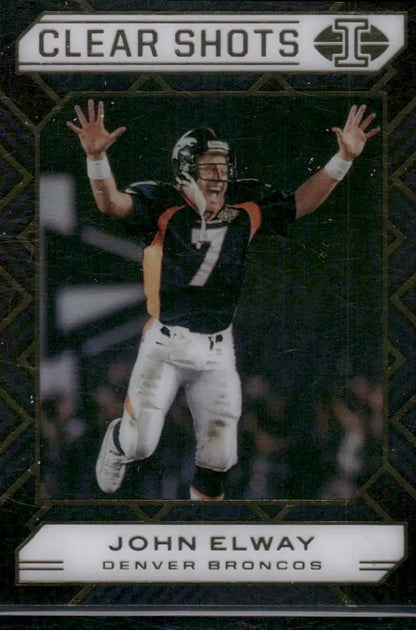 2020 Panini Illusions Clear Shots John Elway #15 Football - Football Card