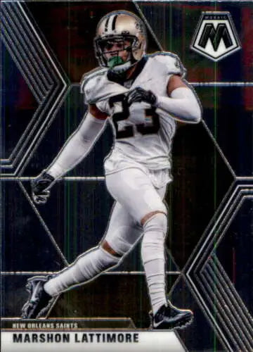 2020 Panini Mosaic #148 Marshon Lattimore football card with original gloss NM-MT