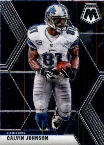 Original gloss Panini Mosaic Calvin Johnson football card from 2020 Panini Mosaic #75