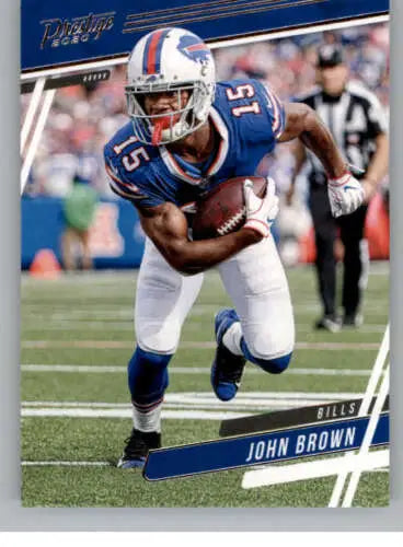 2020 Panini Prestige #24 John Brown football card showcasing original gloss finish