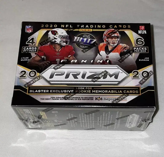 Factory-sealed 2020 Panini Prizm Football 6 Pack Blaster Box with Disco Prizms