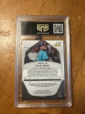 Graded Kyle Lewis baseball card 2020 Panini Prizm Purple Prizm Gem Mint 10