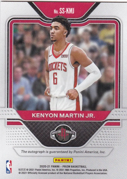 2020 PANINI PRIZM #SS-KMJ KENYON MARTIN JR AUTO- HOUSTON ROCKETS