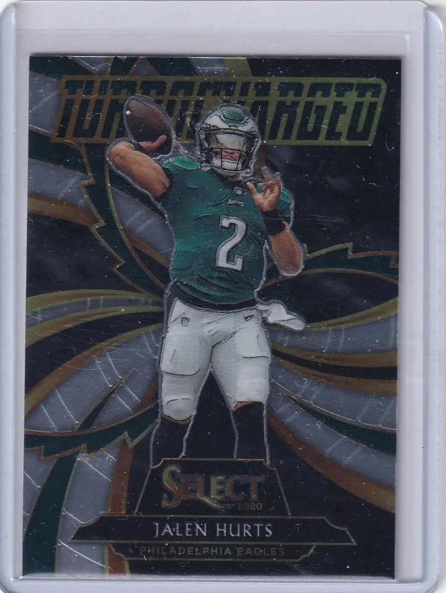 2020 Panini Select Turbocharged #T25 Jalen Hurts - Philadelphia Eagles - Trading Card