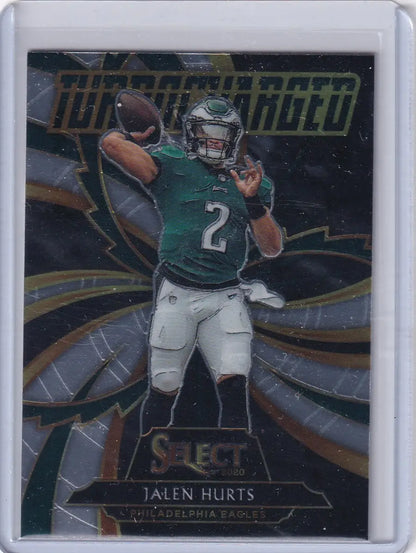 2020 Panini Select Turbocharged #T25 Jalen Hurts - Philadelphia Eagles - Trading Card