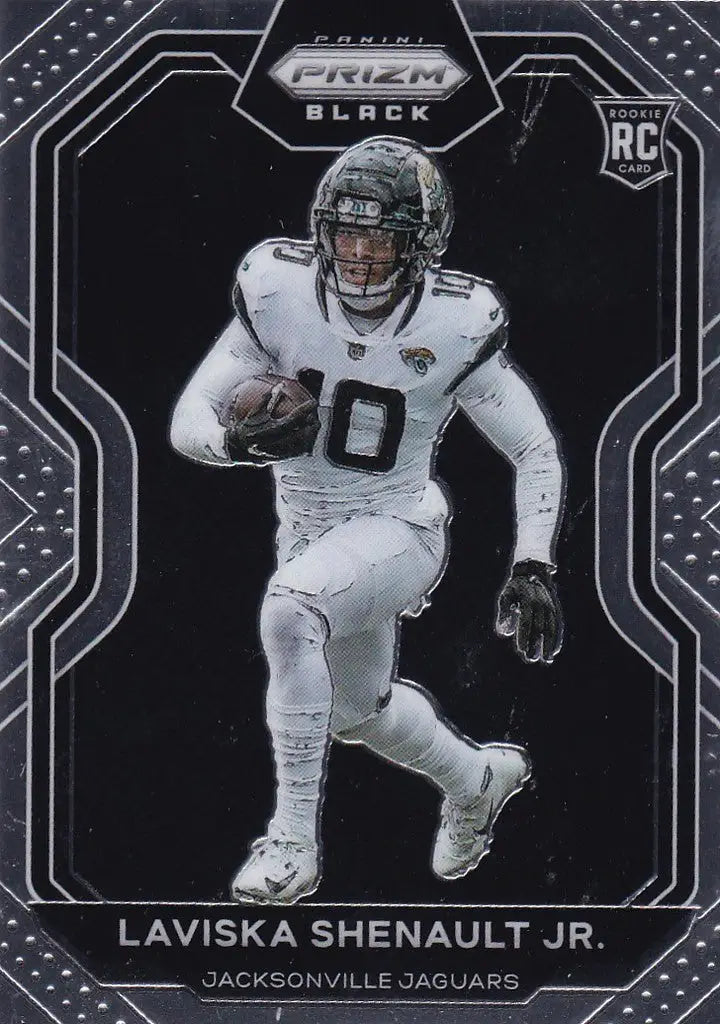 Football trading card of Laviska Shenault from the Jacksonville Jaguars Prizm Black set