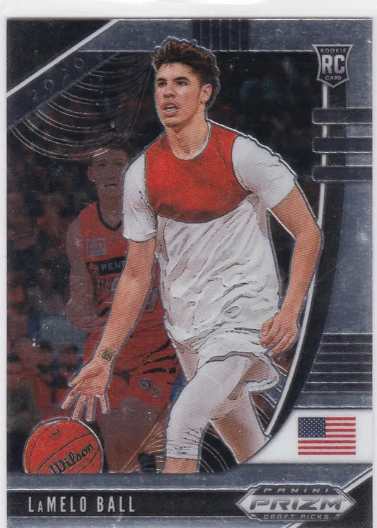 2020 PRIZM DRAFT PICK #43 LAMELO BALL- CHARLOTTE HORNETS - Trading Card