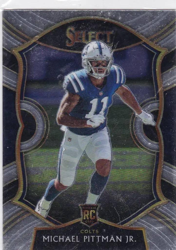 Football trading card of Michael Pittman Jr. in Concourse Indianapolis Colts uniform