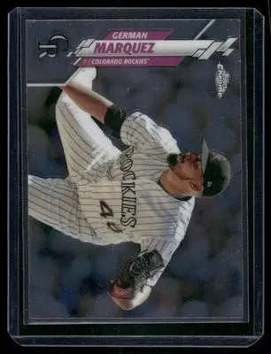 2020 Topps Chrome German Marquez #179 1/3 Baseball - Baseball Card