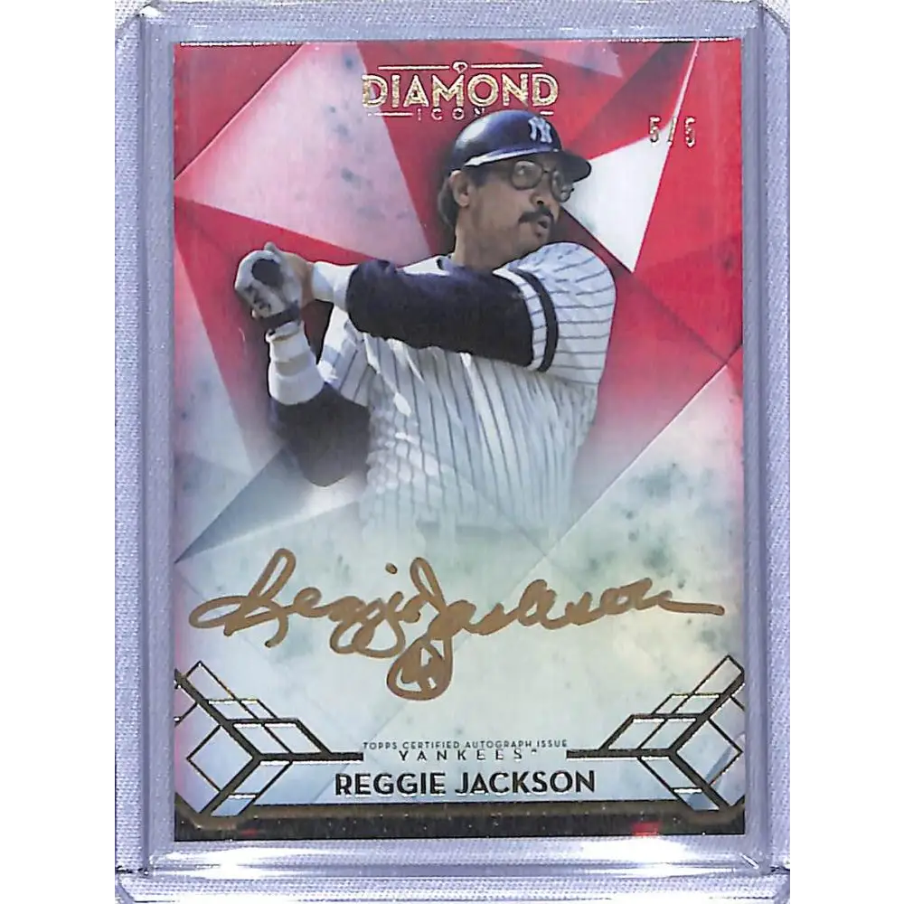 2020 Topps Diamond Icons #AC-RJ Reggie Jackson NM-MT Auto 5/5 New York Yankees