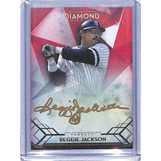 2020 Topps Diamond Icons #AC-RJ Reggie Jackson NM-MT Auto 5/5 New York Yankees