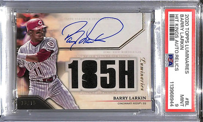 Barry Larkin autographed baseball card from 2020 Topps Luminaries Home Cincinnati Reds