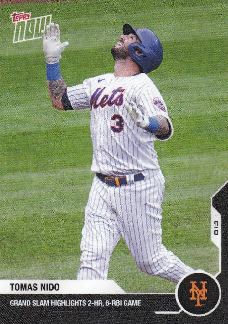 Tomas Nido baseball card 2020 TOPPS NOW #101 featuring New York Mets player