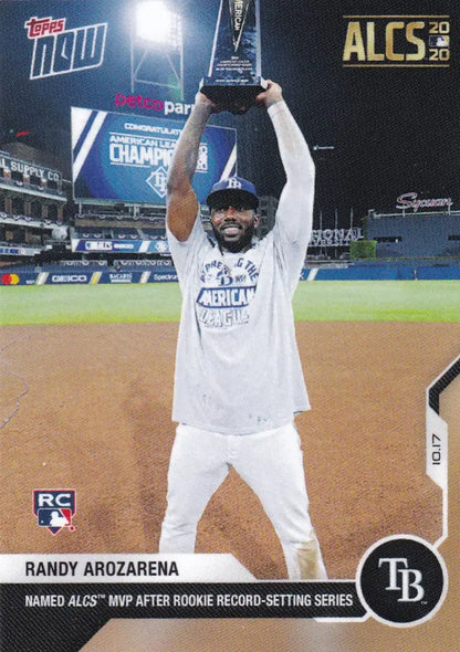 Randy Arozarena baseball card 2020 Topps Now Tampa Bay Rays collectible item