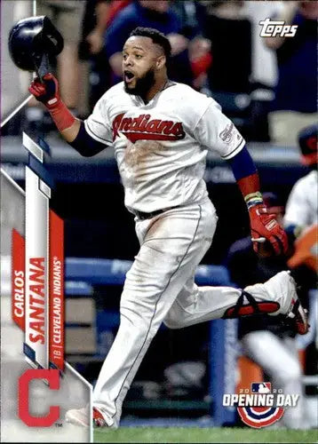2020 Topps Opening Day #142 Carlos Santana NM-MT Indians - Trading Cards